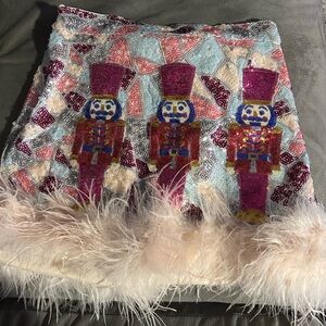 Judith March Festive Nutcracker Mini Skirt
